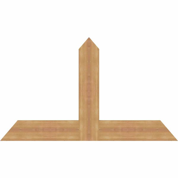 Ekena Millwork Portland Timber Gable Bracket, Western Red Cedar, 48"W x 28"H x 1 1/2"D x 5 1/2"F, 14/12 Pitch GBW048X28X0206POR00SWR - main